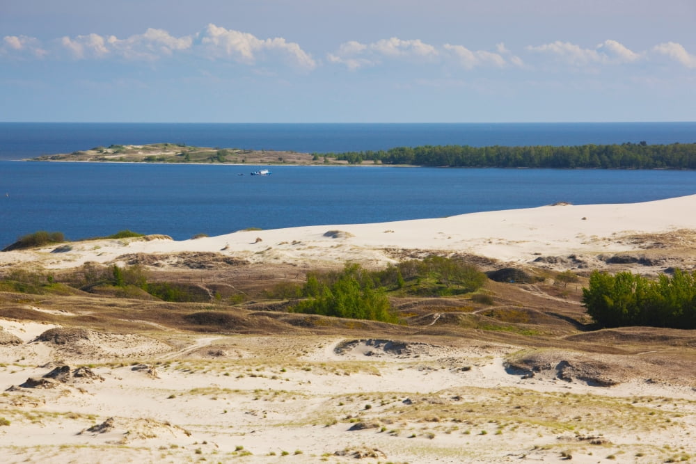 Sand dunes at the coast Parnidis Dune Nida Curonian Spit Lithuania Canvas Art - Panoramic Images (27 x 9)