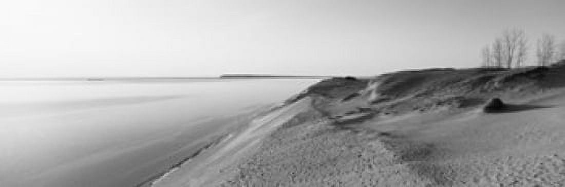 Sand dunes at the lakeside Sleeping Bear Dunes National Lakeshore Lake Michigan Michigan USA Canvas Art - Panoramic Images (18 x 6)