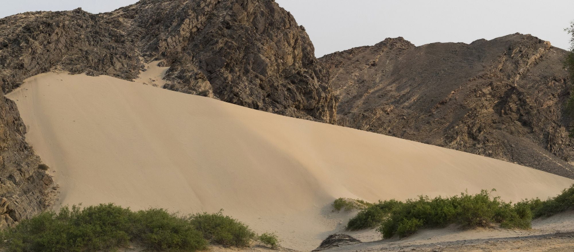 Sand dunes in Hoanib Skeleton Coast National Park Kunene Namibia Canvas Art - Panoramic Images (27 x 9)
