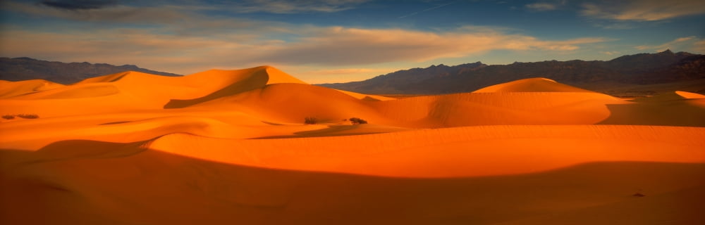 Sand dunes in a desert Death Valley Death Valley National Park California USA Canvas Art - Panoramic Images (12 x 36)