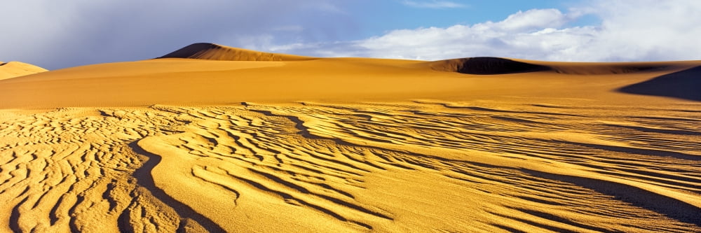Sand dunes in a desert Great Sand Dunes National Park and Preserve Colorado USA Canvas Art - Panoramic Images (12 x 36)