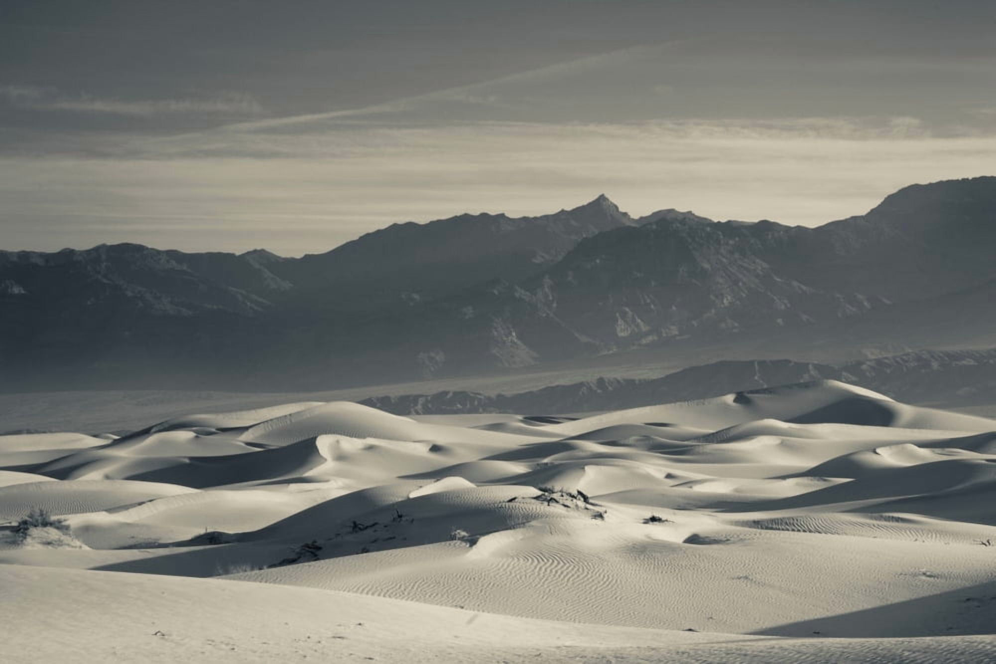 Sand dunes in a desert Mesquite Flat Sand Dunes Death Valley National Park Inyo County California USA Canvas Art - Panoramic Images (36 x 12)