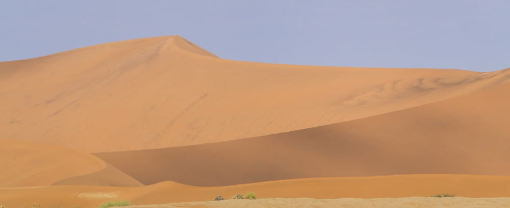 Sand dunes in a desert Sossusvlei Namib Desert Namib-Naukluft National Park Hardap Namibia Canvas Art - Panoramic Images (36 x 12)