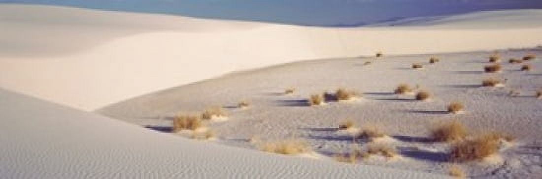 Sand dunes in a desert White Sands National Monument New Mexico USA Canvas Art - Panoramic Images (36 x 12)