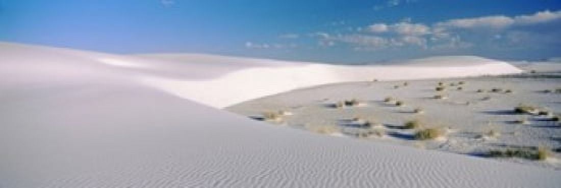 Sand dunes in a desert White Sands National Monument New Mexico USA Canvas Art - Panoramic Images (36 x 12)