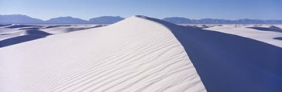 Sand dunes in a desert White Sands National Monument New Mexico USA Canvas Art - Panoramic Images (36 x 12)