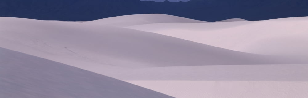 Sand dunes in a desert White Sands National Monument New Mexico USA Canvas Art - Panoramic Images (6 x 18)