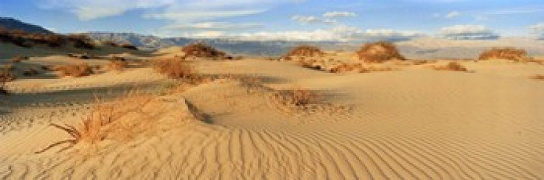 Sand dunes in a national park Mesquite Flat Dunes Death Valley National Park California USA Canvas Art - Panoramic Images (18 x 6)