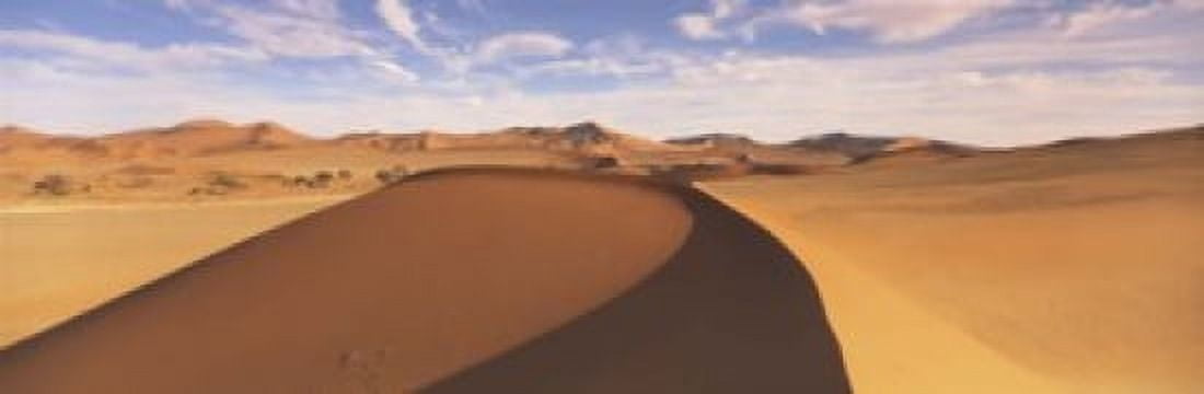 Sand dunes in an arid landscape Namib Desert Sossusvlei Namibia Canvas Art - Panoramic Images (18 x 6)