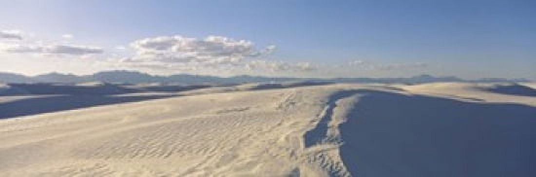 Sand dunes in desert White Sands National Monument Alamogordo Otero County New Mexico USA Canvas Art - Panoramic Images (18 x 6)