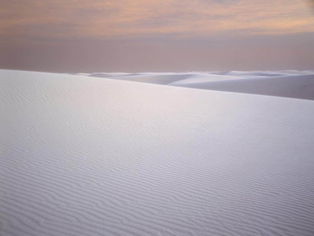 Sand dunes of gypsum in the morning light at White Sands National Monument New Mexico Canvas Art - Panoramic Images (12 x 16)