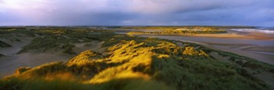 Sand dunes on the beach Newburgh River Ythan Aberdeenshire Scotland Canvas Art - Panoramic Images (36 x 12)