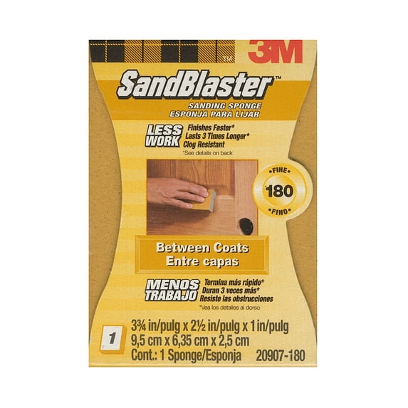 SandBlaster Sanding Pads and Sponges 180 grit sanding sponge (pack of 4)