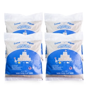 Sandpiper Play Sand for Kids, 25 Lbs Silica Sand for Sandbox, Crafts & Sensory, 4 Pack