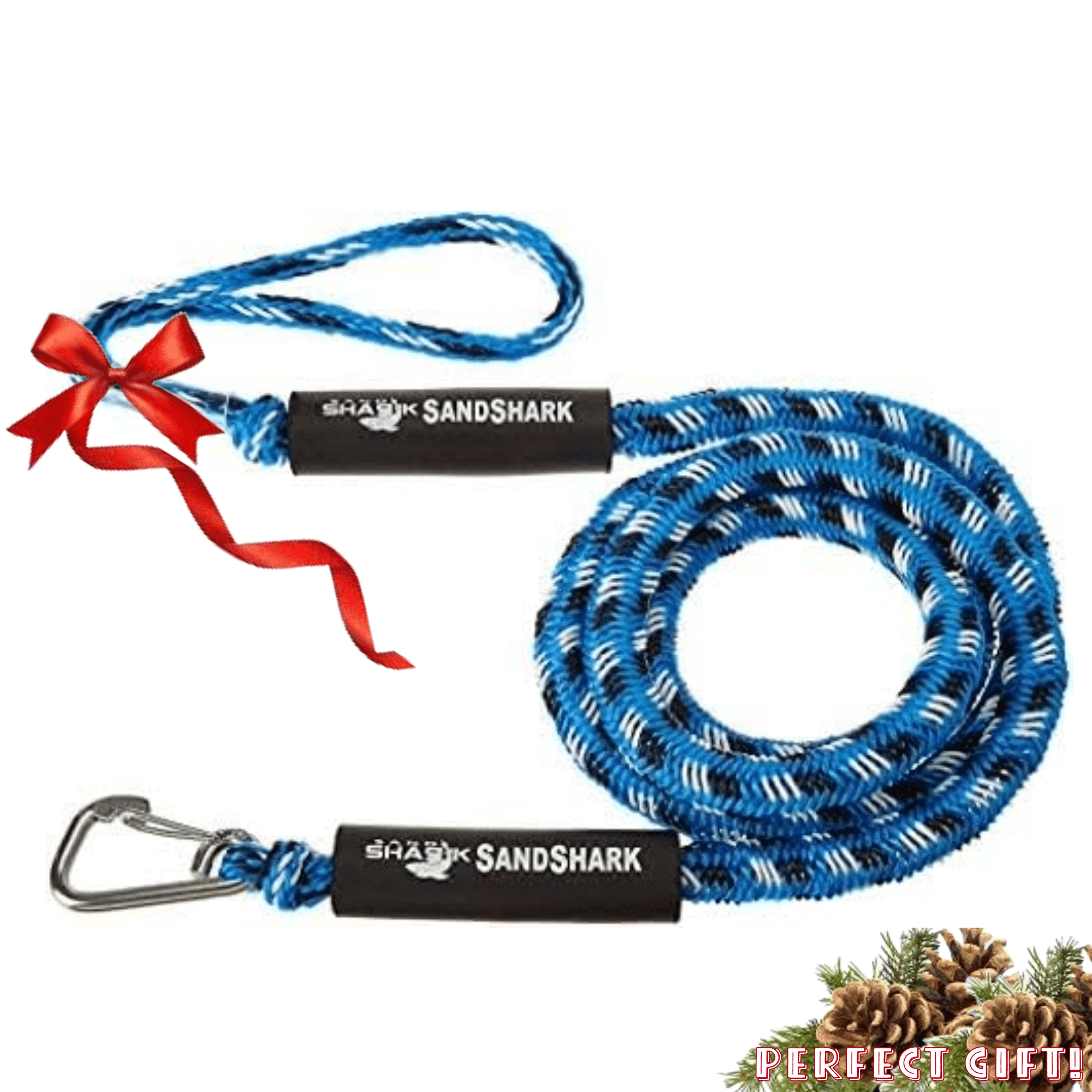 SandShark Blue 7' 14' Anchor Bungee Dock Line for Anchoring Boats, PWC