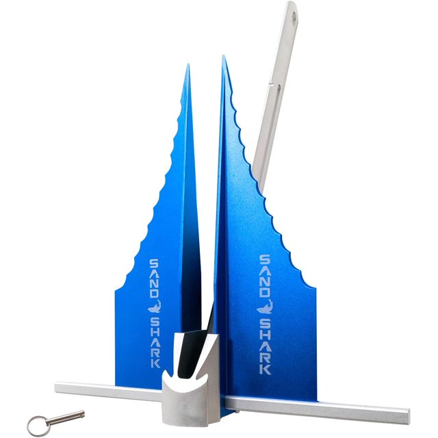 SandShark SharkBite Aluminum 4.5 lb. Fluke Retractable Boat Anchor for