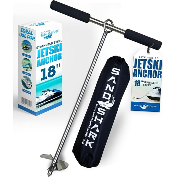 Lite 18 Anchor Reliable, Portable Anchor for Jet Ski, Kayak, Small Boats