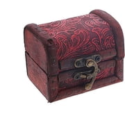 SandT Collection 3 inch Wooden Keepsake Treasure Chest Trinket Box Swirl