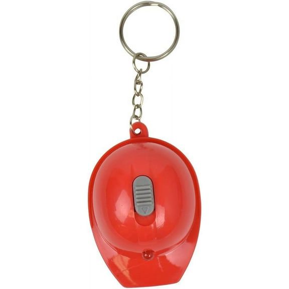 SandT Collection Hard Hat Flashlight Keychain Beer Opener-Red