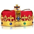 thumbnail image 1 of SandT Collection Hat Costume for Men Women and Teens Jeweled King Crown, 1 of 5