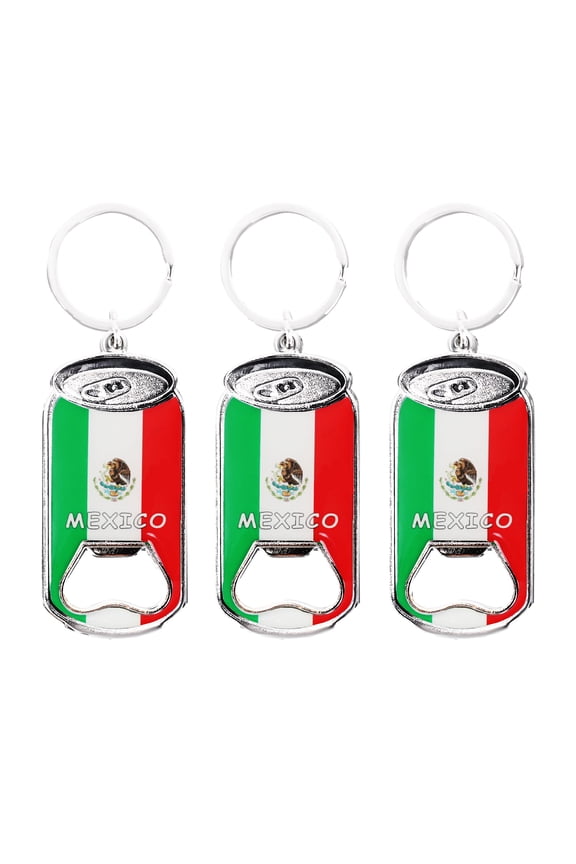 Beer Bottle Opener Keychain - Set of 3 Cans