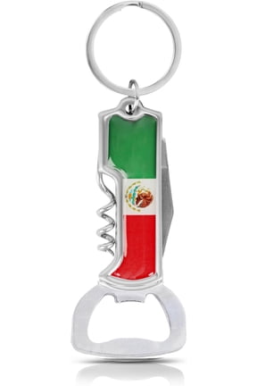 Multifunctional Bottle Opener Stainless Steel Corkscrew Durable Keychains-Mexico