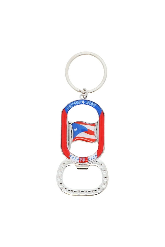 Puerto Rico Bottle Opener Durable Metal Keychain