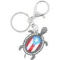 thumbnail image 1 of SandT Collection Puerto Rico Durable Metal Turtle Keychain, 1 of 3
