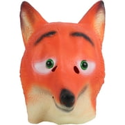 SandT Collection Red Fox Animal Head Latex Mask Dress up Halloween Costume Party Mask Cosplay for Adult Unisex