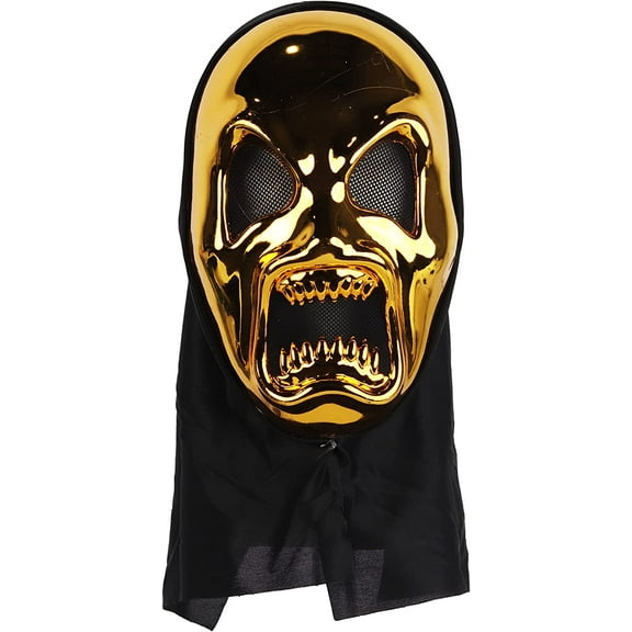 SandT Collection Scary Ghost Mask Gold Cosplay Costume Party Mask for Adult Women