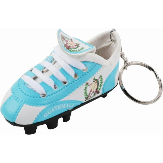 SandT Collection Soccer Shoe Keychains Sneaker with Cleats Country Souvenir Keyrings