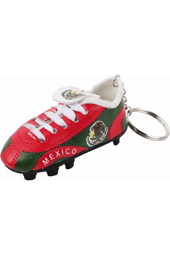Soccer Shoe Keychains Sneaker with Cleats Country Souvenir Keyrings