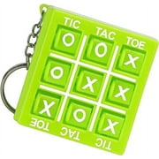 SandT Collection Tic Tac Toe Metal Keychain Keyring Holder Backpack Charm - Green