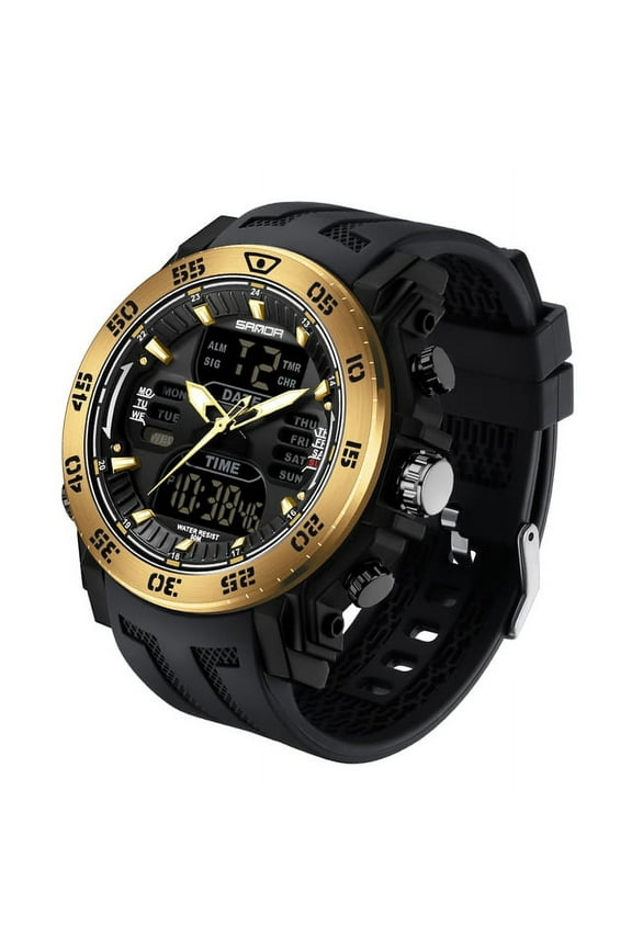 2022 Men Watches Sport Military Quartz Watch 50m Waterproof Wristwatch For Male Led Digital Clock Relogios Masculino 6029 - Quartz Wristwatches