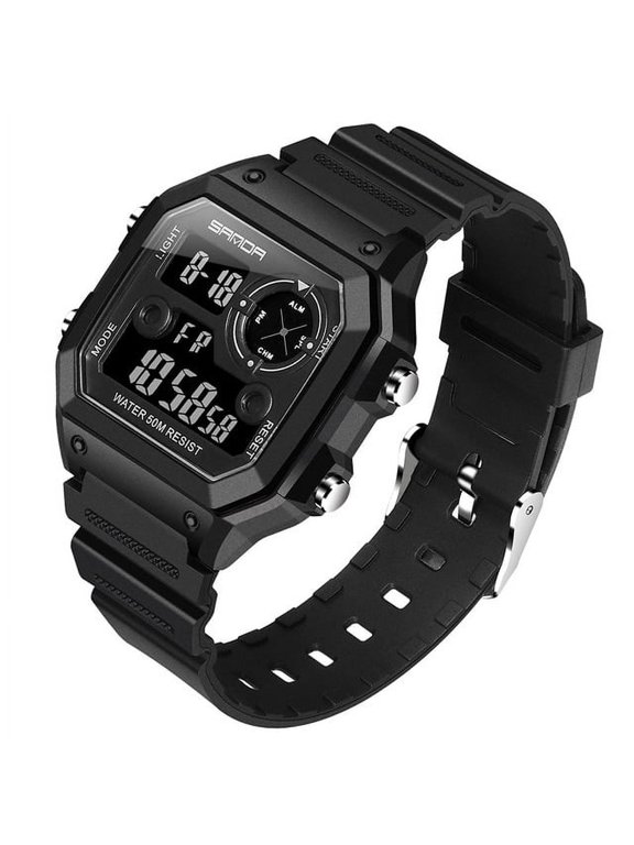 Brand Men's Watches Fashion Casual Watch For Men Sport Digital Wristwatch Waterproof Military Clock Relogio Masculino 418 - Digital Wristwatches