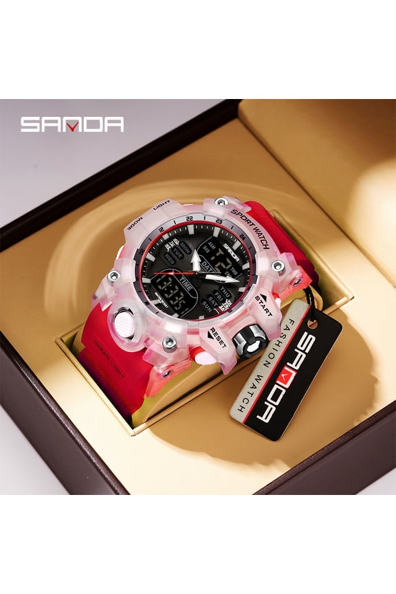 Men's Watches Sports Military 50M Waterproof Digital Wristwatch for Male Clock Stopwatch Relogio Masculino 6126