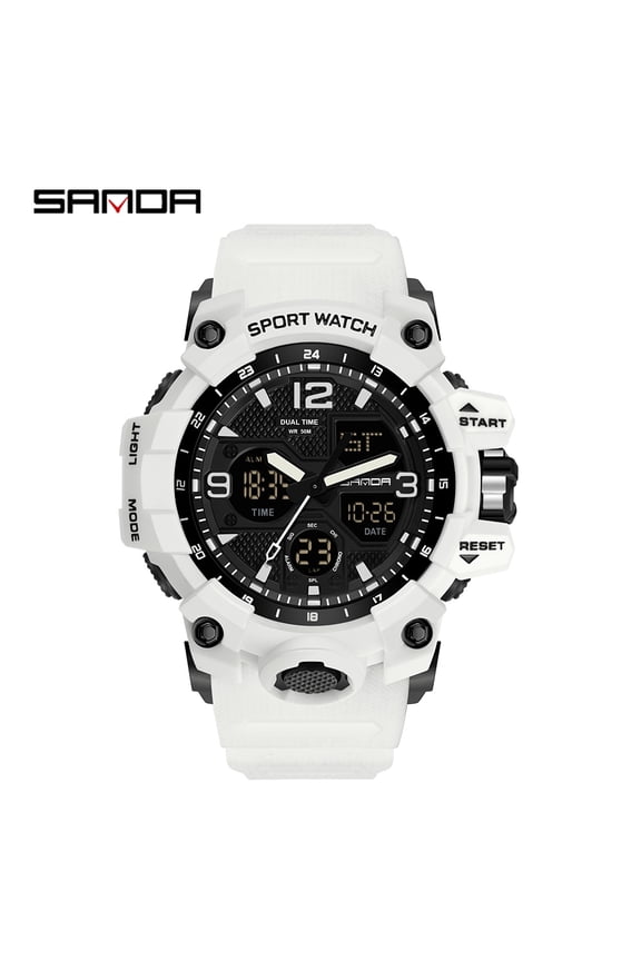 Men's Watches Sports Outdoor Waterproof Military Wrist Watch Date Multi Function Tactics LED Alarm Stopwatch