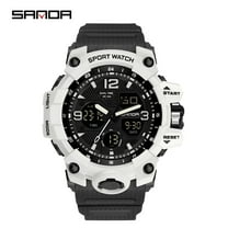 Sanda Men's Watches Sports Outdoor Waterproof Military Wrist Watch Date Multi Function Tactics LED Alarm Stopwatch