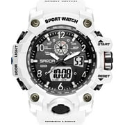 SANDA Men's Watches Sports Outdoor Waterproof Military Wrist Watch Date Multi Function Tactics LED Alarm Stopwatch