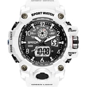 Sanda Mens Watches Sports Outdoor Waterproof Military Wrist Watch Date Multi Function Tactics LED Alarm Stopwatch