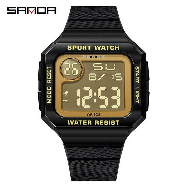 Sanda Military Sports Watch Digital Watch Led Men Clocks Relojes Deportivos  Waterproof Luminous Alarm Clock Male 2129 - Quartz Wristwatches -  AliExpress 