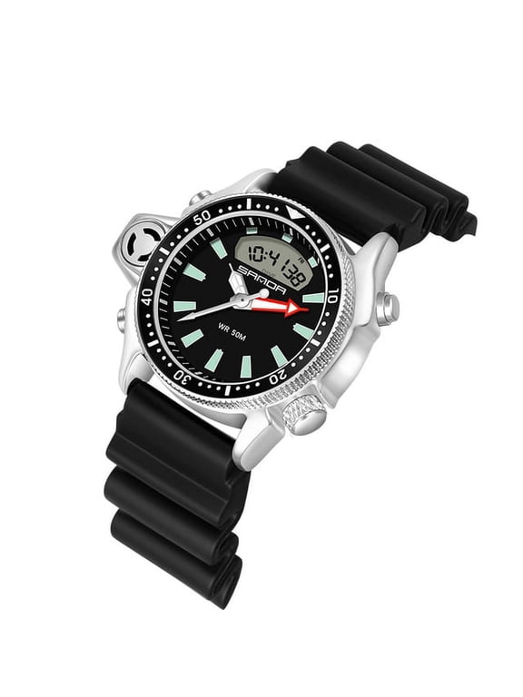 New Fashion Sport Men's Watch Casual Style Watches Men Military Quartz Wristwatch Diver S Shock Man Relogio Masculino 3008 - Quartz Wristwatches
