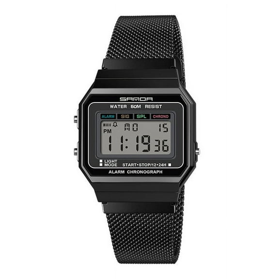 Sanda Super Slim Men's Watches Top Brand Luxury Digital Watch Fashion Waterproof Wristwatch Male Clock Relogio Masculino 6017 - Digital Wristwatches