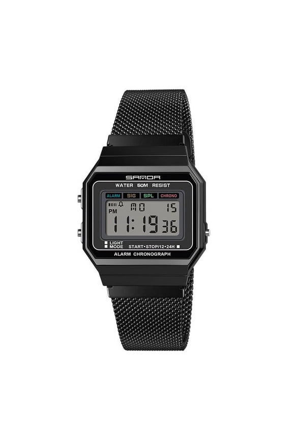 Super Slim Men's Watches Top Brand Luxury Digital Watch Fashion Waterproof Wristwatch Male Clock Relogio Masculino 6017 - Digital Wristwatches