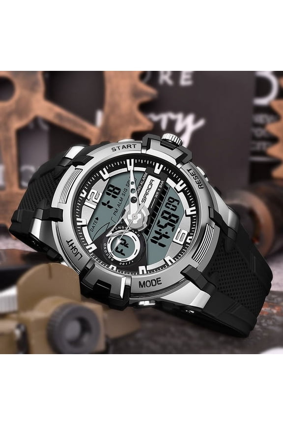 Top Brand Dual Display Wrist Watch Men Watches Sports Watch For Men Clock Military Wristwatch Outdoor 5atm Waterproof Hour - Quartz Wristwatches