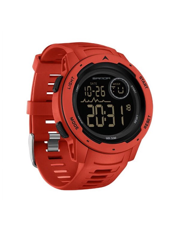 Top Brand Sports Men Watches Fashion Countdown Waterproof Led Digital Watch Man Military Wristwatch Relogio Masculino 2125 - Digital Wristwatches