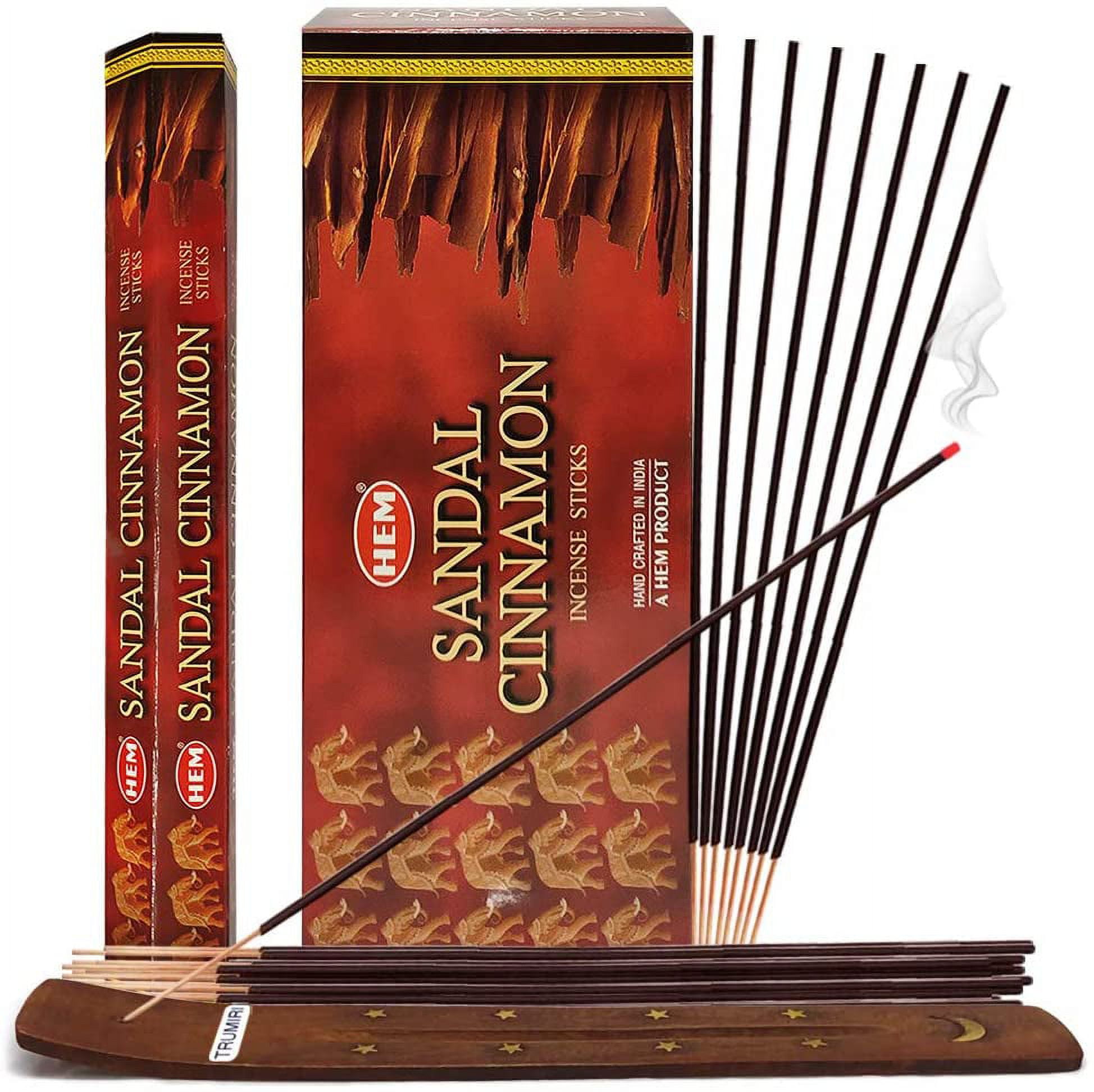 Sandal Cinnamon Incense Sticks And Incense Stick Holder Bundle Insence