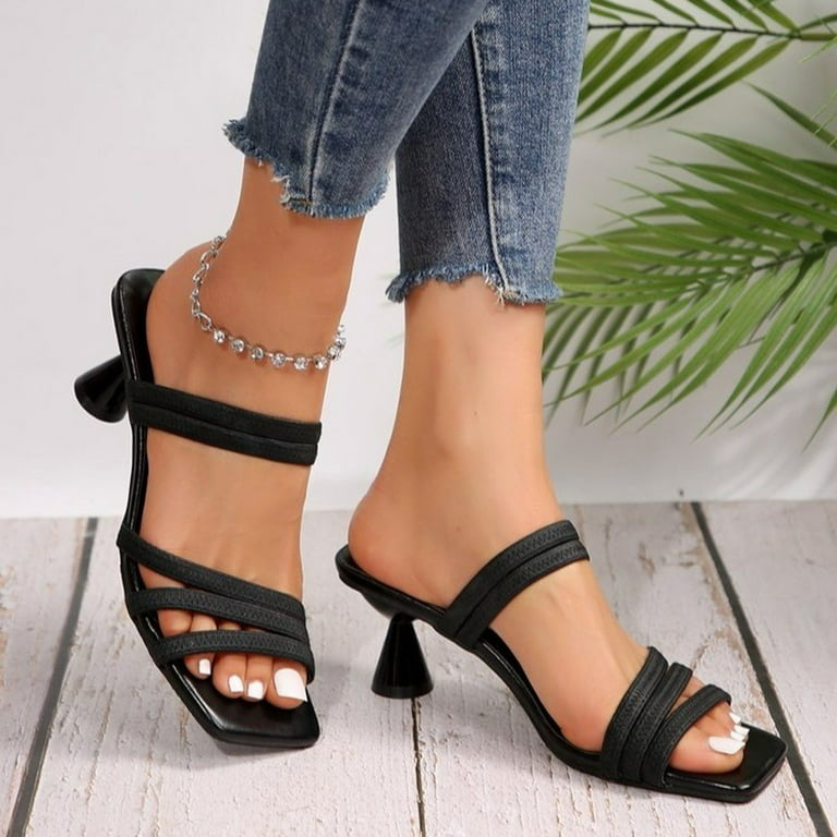 Heels with thin strap best sale
