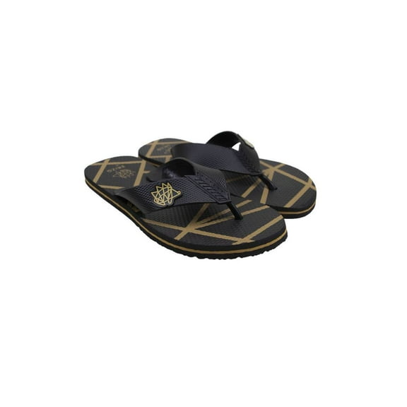 Sandals Aloha Black-Gold 10 US
