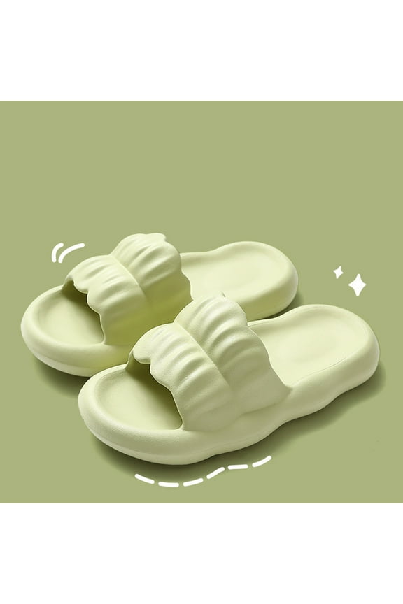 Sandals Cloud Slippers for Women, Pillow House Slippers Shower Shoes Indoor Slides Bathroom Sandals, Ultimate Comfort, Lightweight, Thick Sole, Non-Slip, Easy to Clean